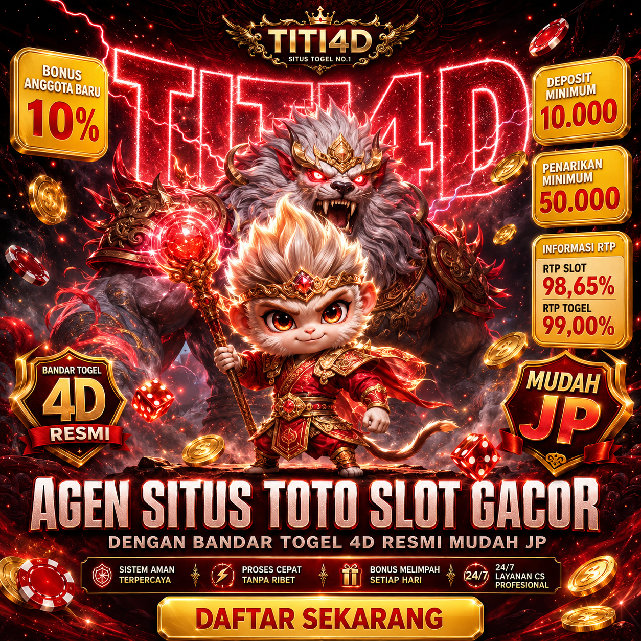 TITI4D: Zuku Agen Situs Toto Slot Gacor Dengan Bandar Togel 4D Resmi Mudah JP